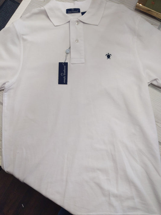 1000-MENS P0L0 WHITE-SS