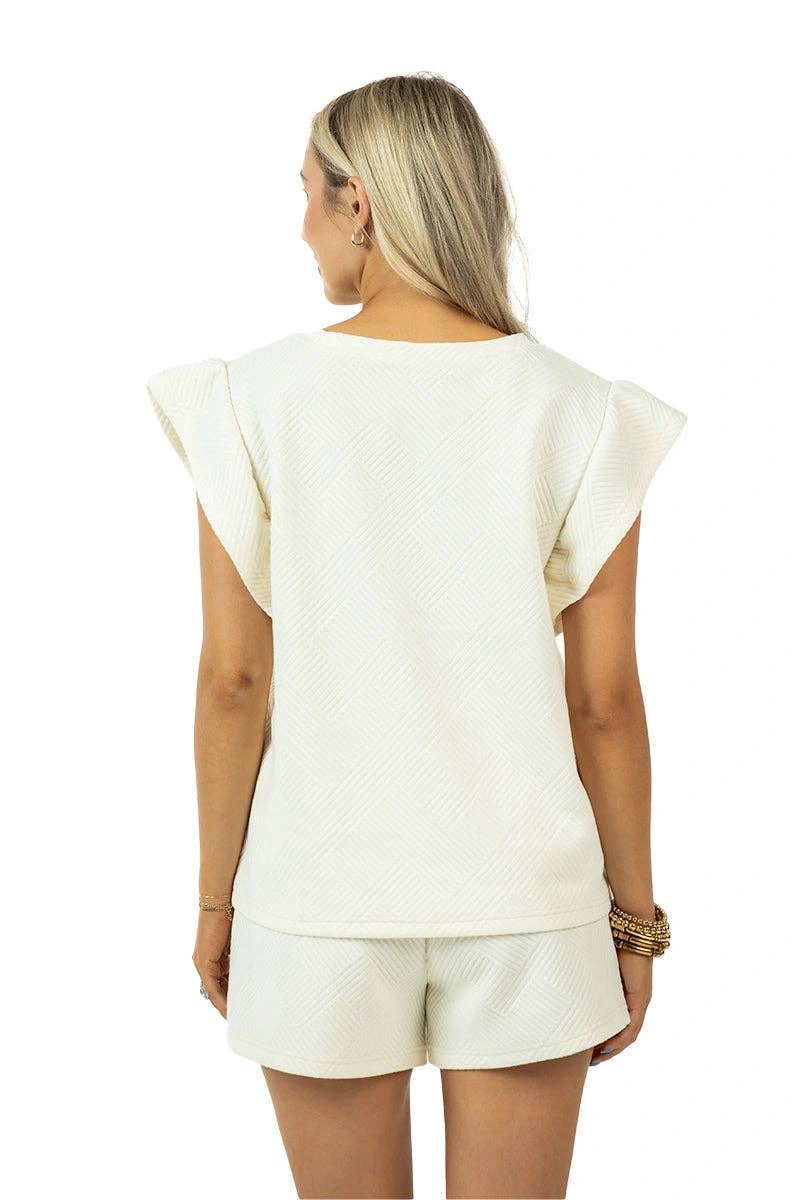 Cream Womens Short Sets