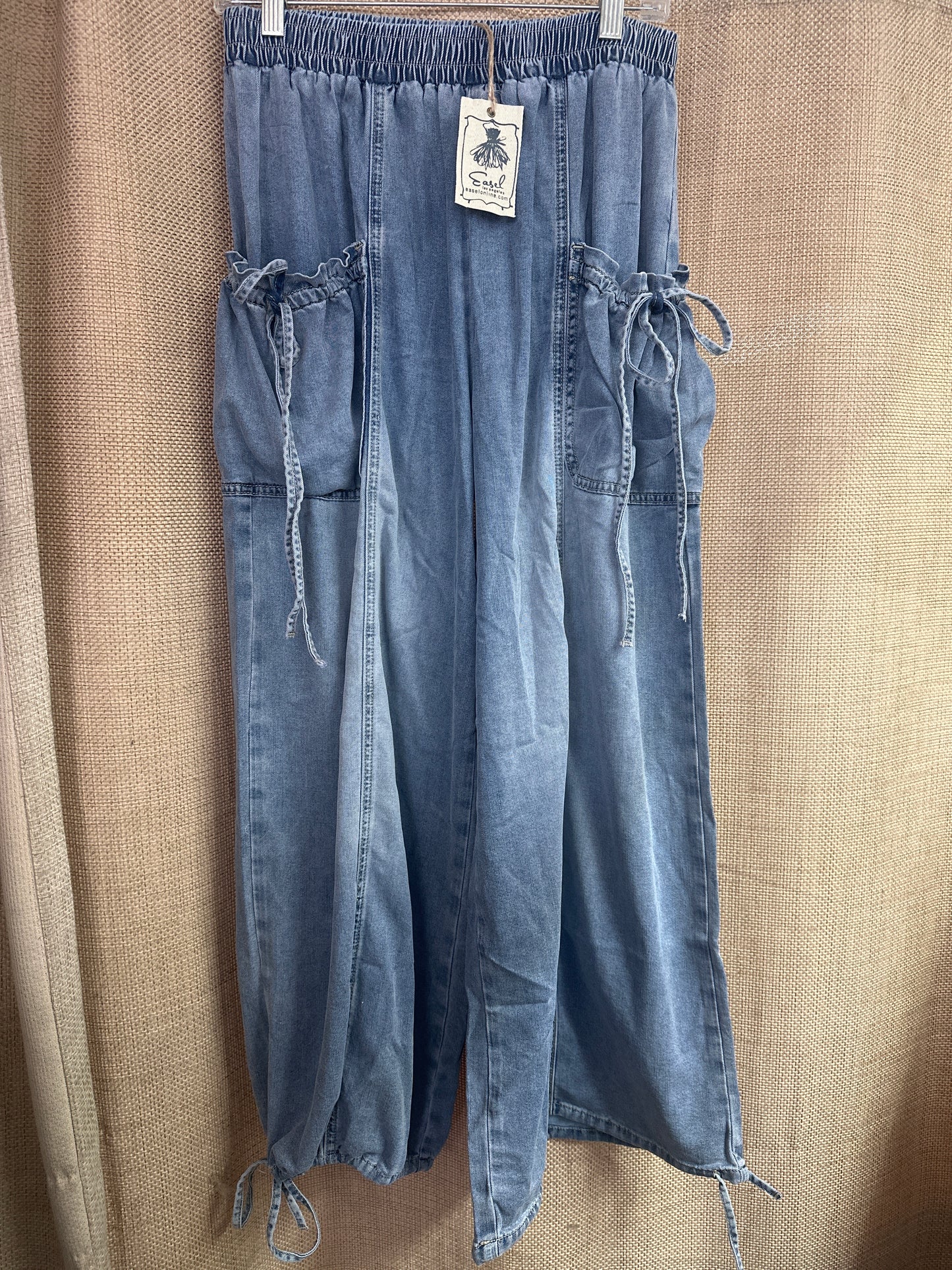 EB57977 Washed Denim Pants