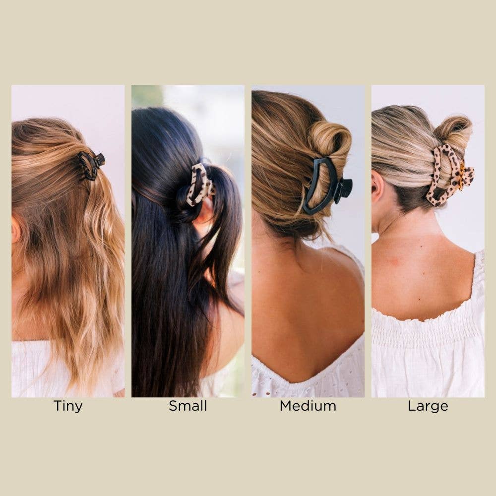 Open Hair Clip | Small | Almond Beige