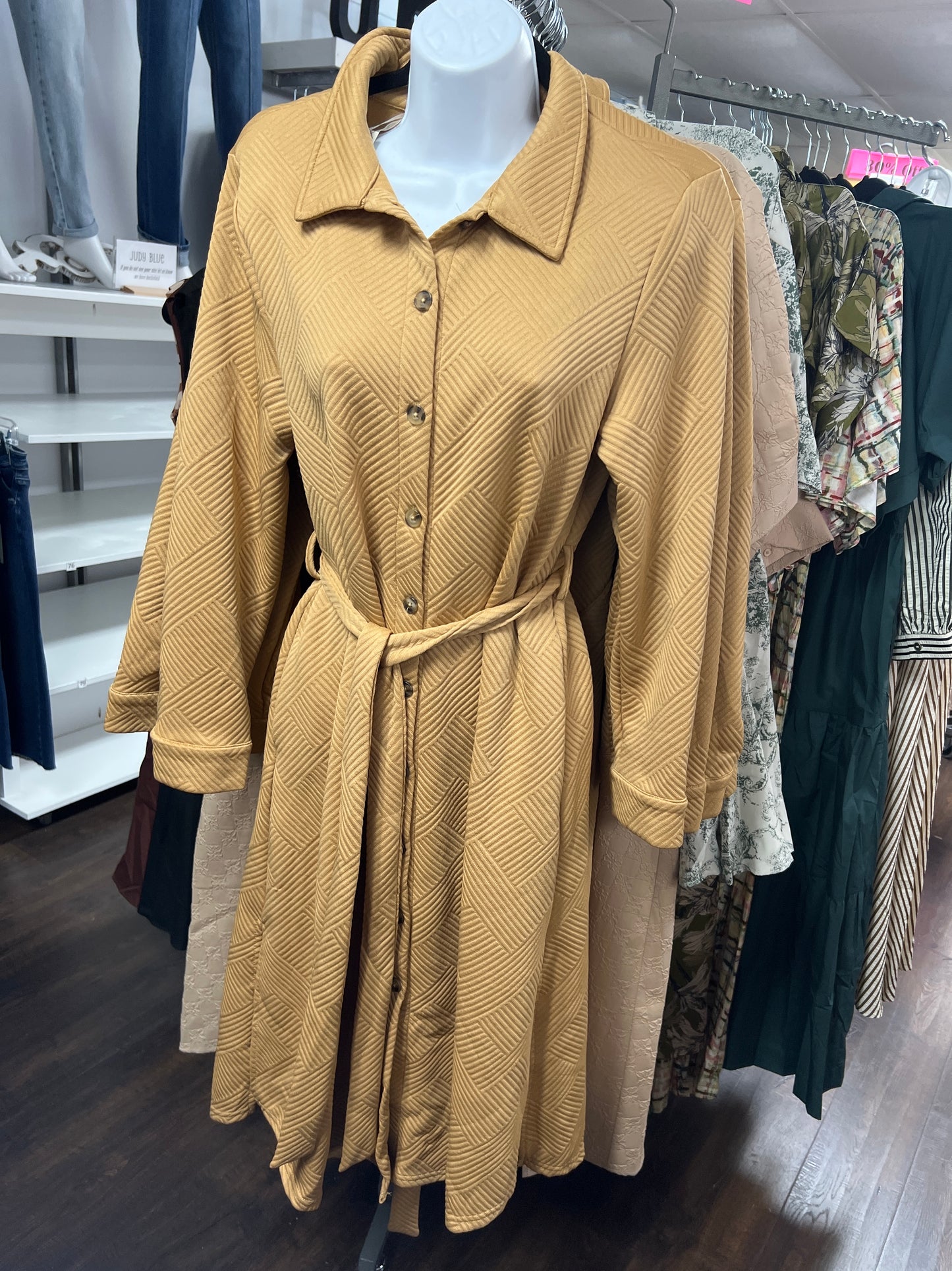 SHE SKY SY7311 LS SHIRT DRESS