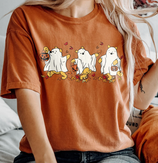 Retro Pooh Ghost Halloween Shirt