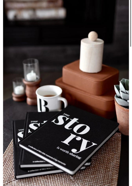 JLB-YOUR STORY IS WORTH SHARING-COFFE TABLE JOURNAL KEEPSAKE