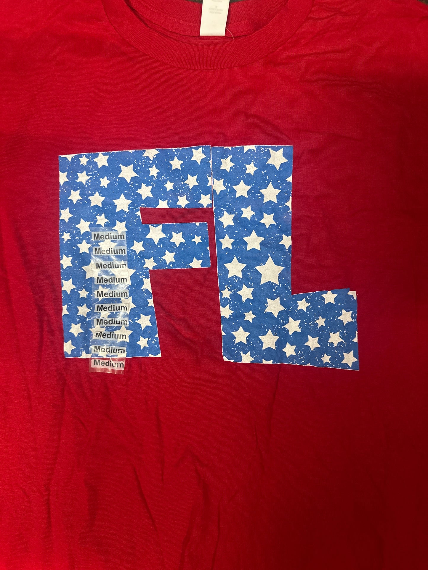 LD FL red tee
