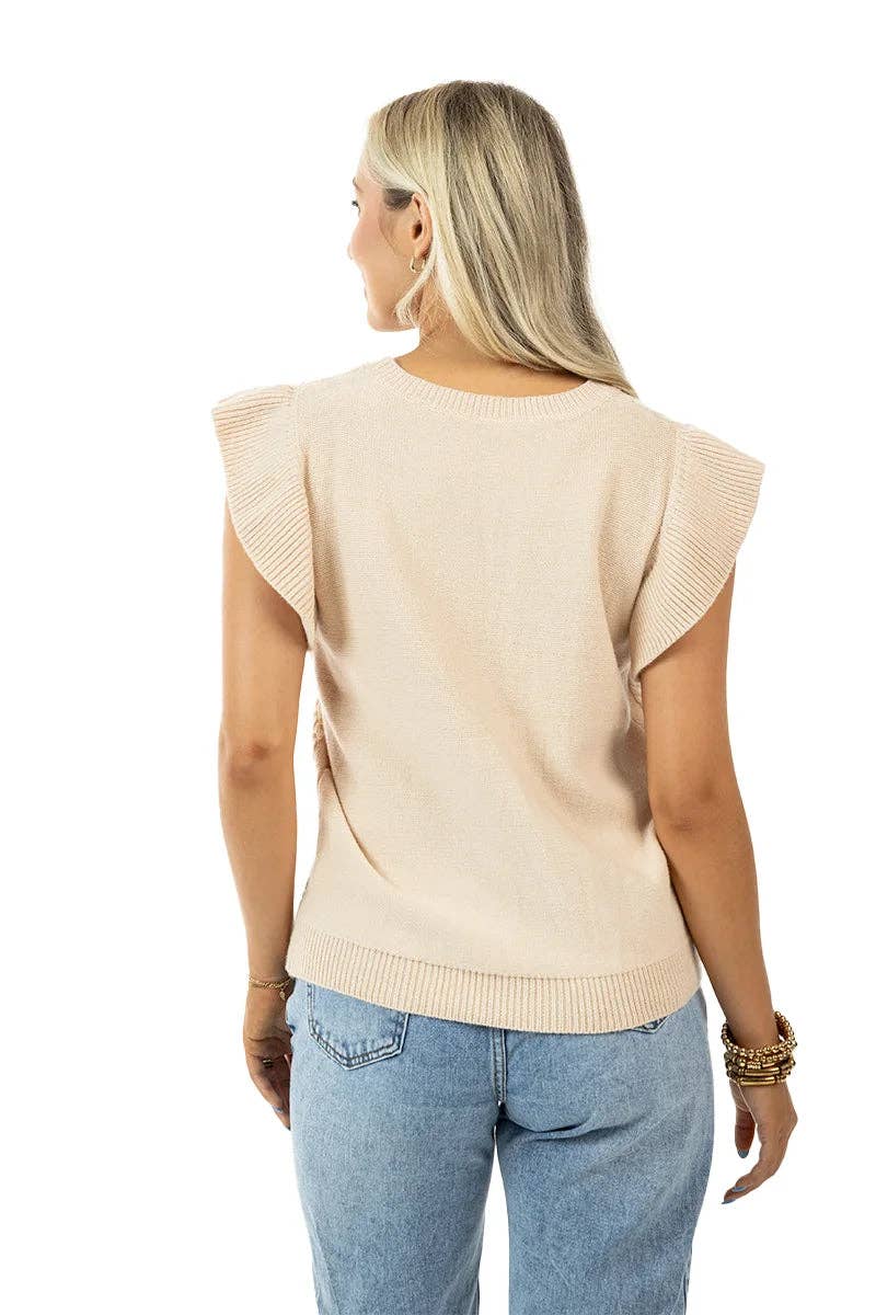Women's Bow Top (Tan)