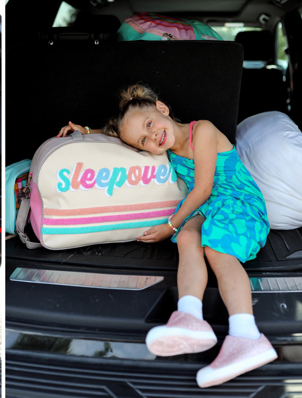 JLB DUFFLE BAG SLEEPOVER (CREAM STRIPE)