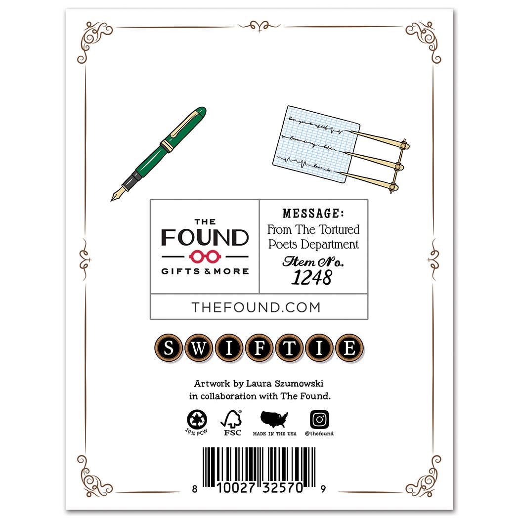 Tortured Poets Birthday Card