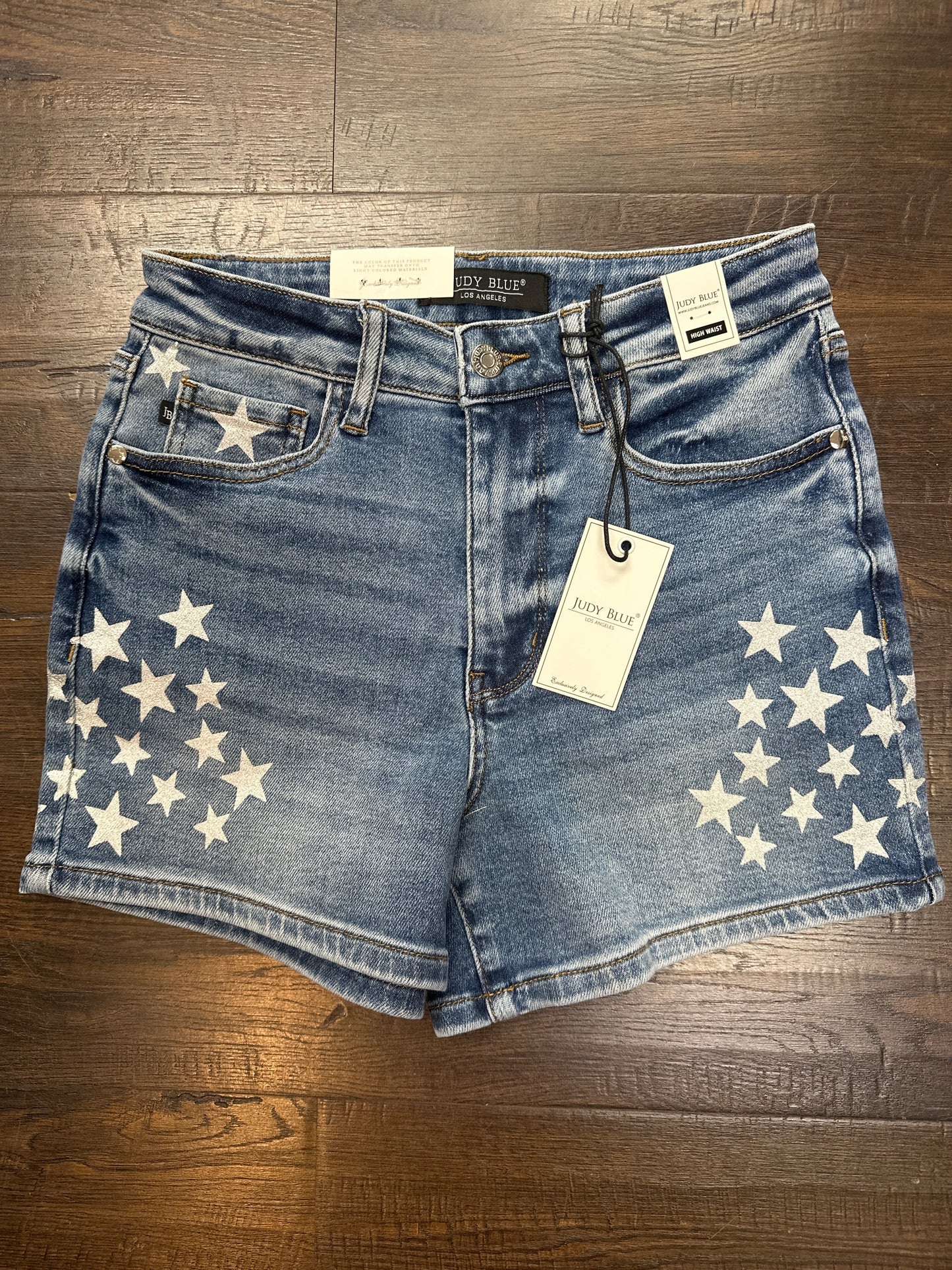 JB 150377 HW Slim short w/ star spatter