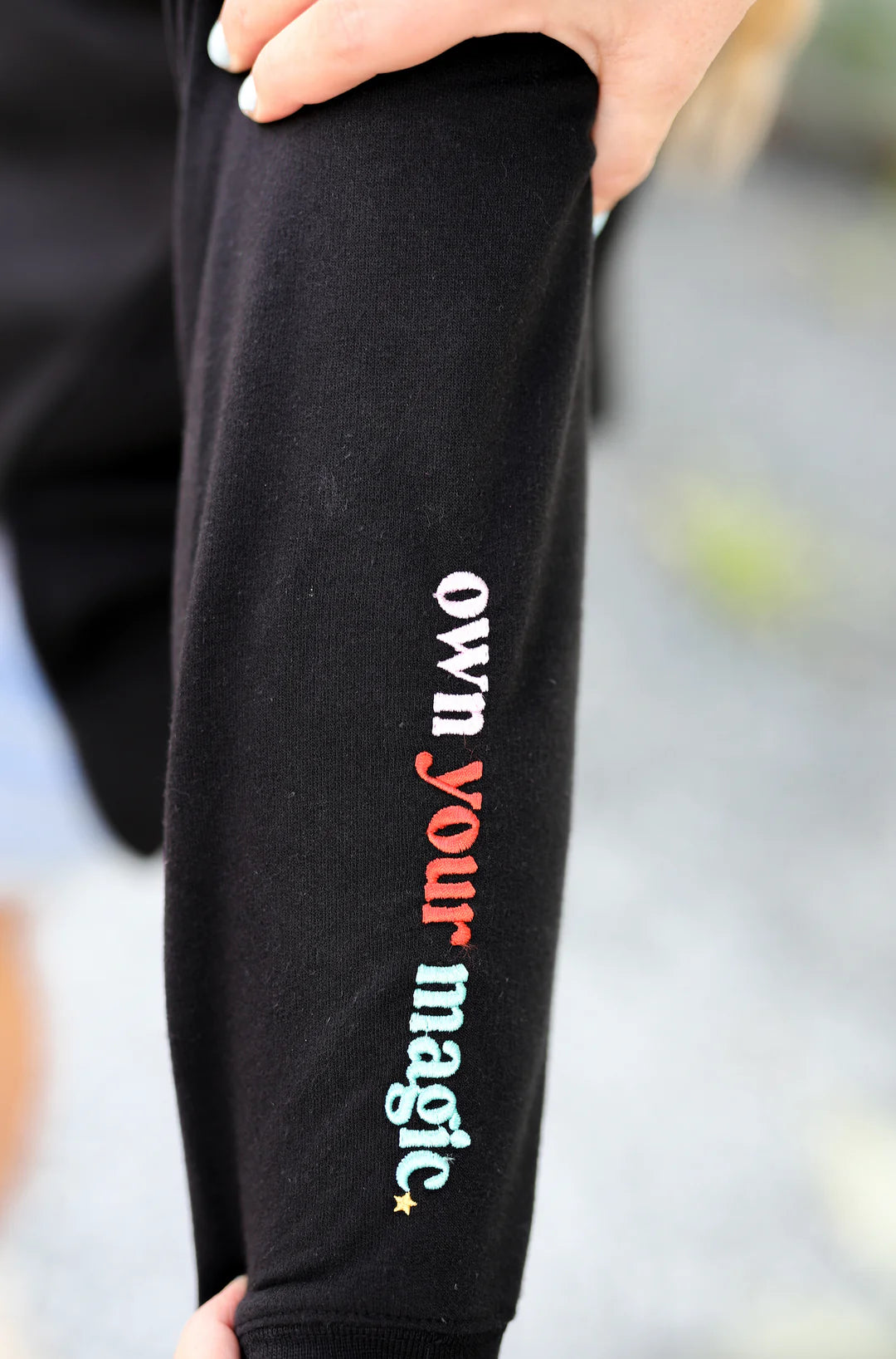 JLB-Own your own magic FLEECE SWEATSHIRT BLACK