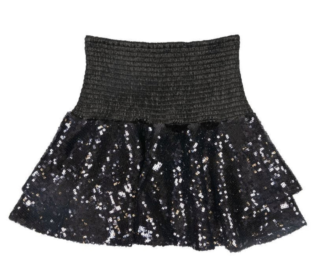 0223 SPARKLE SKIRT BLACK