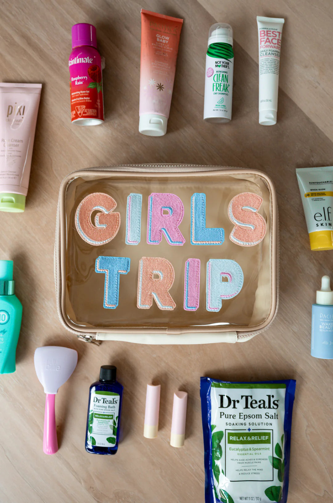 JLB OVERSIZED COSMETIC BAG- GIRLS TRIP