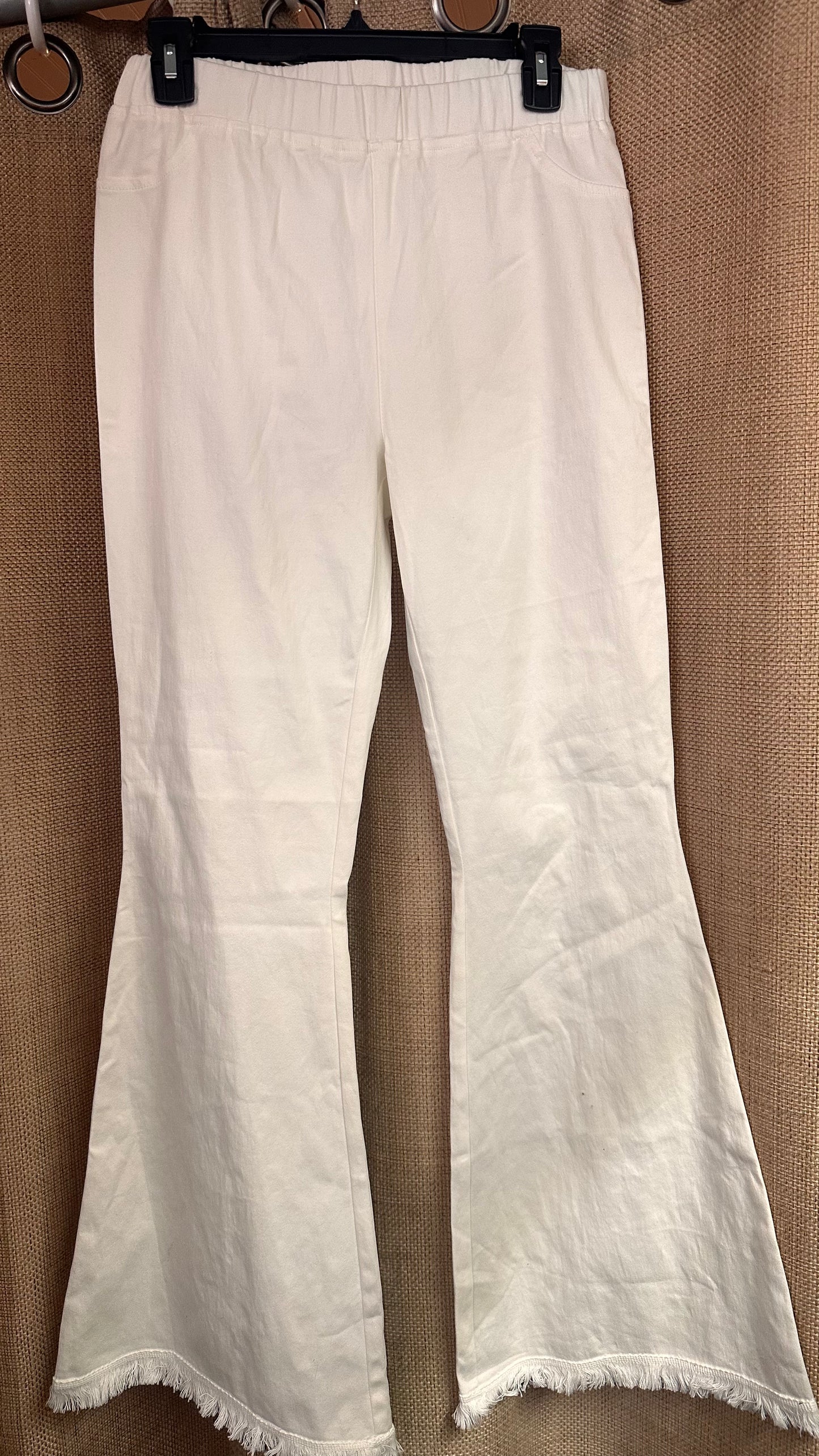 LD Umgee Flare White Pants