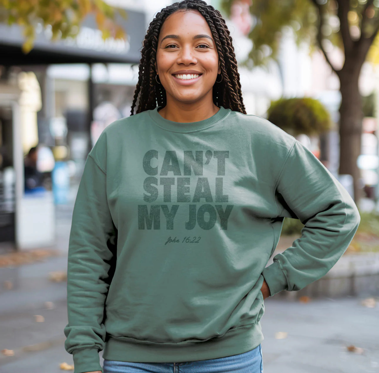 Kerusso Womens Sweatshirt Can’t Steal My Joy