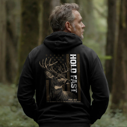 Hold Fast Hoodie Deer Flag