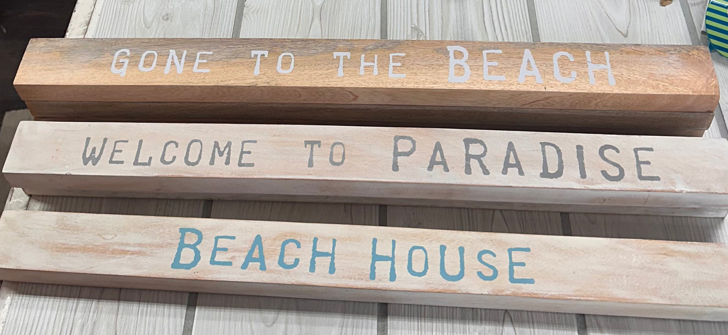 LD Mudpie BEACH HOUSE SENTIMENT STICK
