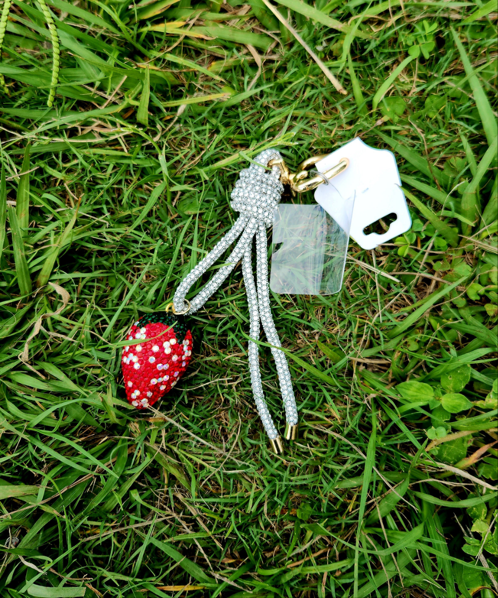 Sparkle Fruit Tie Phone Charm