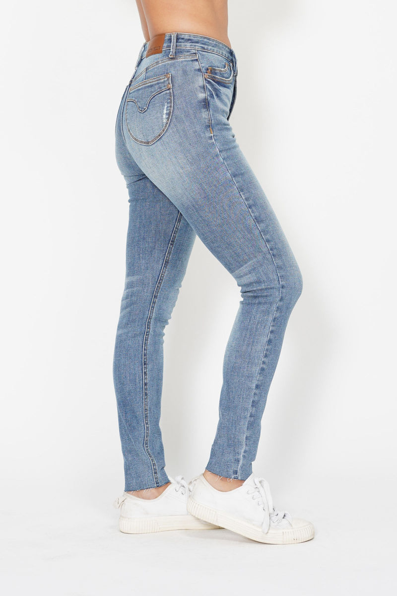 JB 88871REG HW TUMMY CONTROL VINTAGE SHIELD POCKET SKINNY