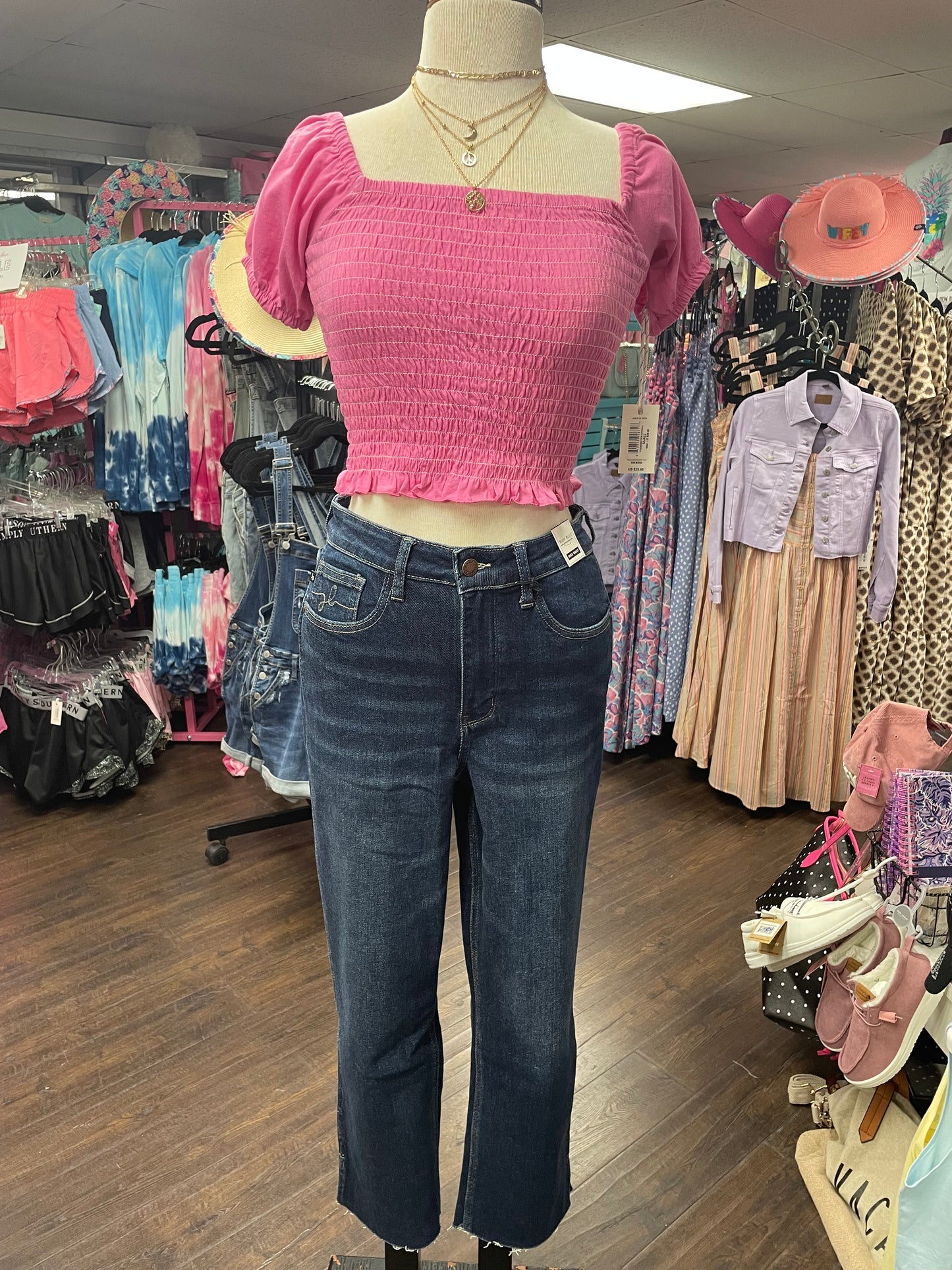 JB88375REG-HW CROP STRAIGHT FIT/S