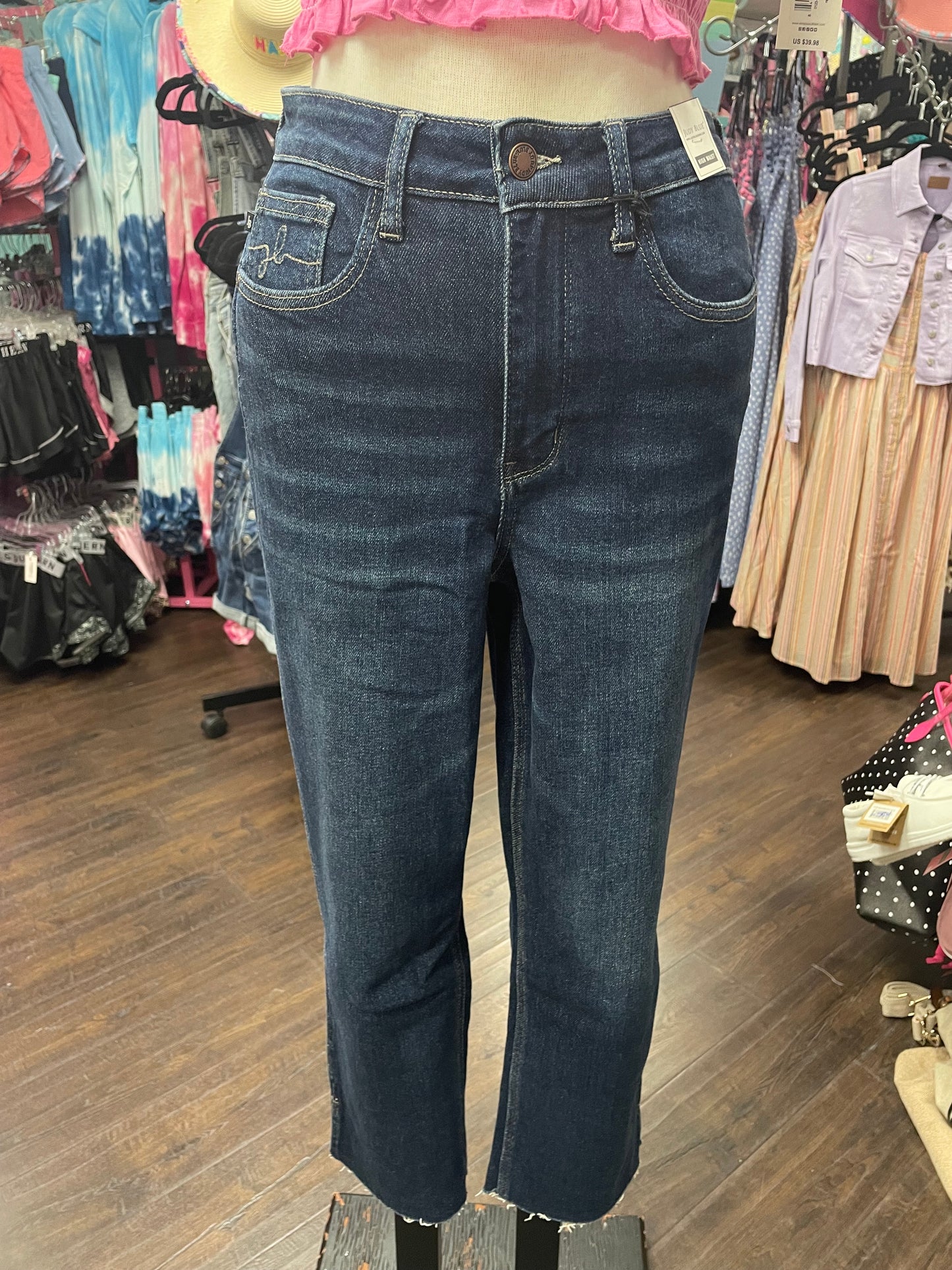 JB88375REG-HW CROP STRAIGHT FIT/S