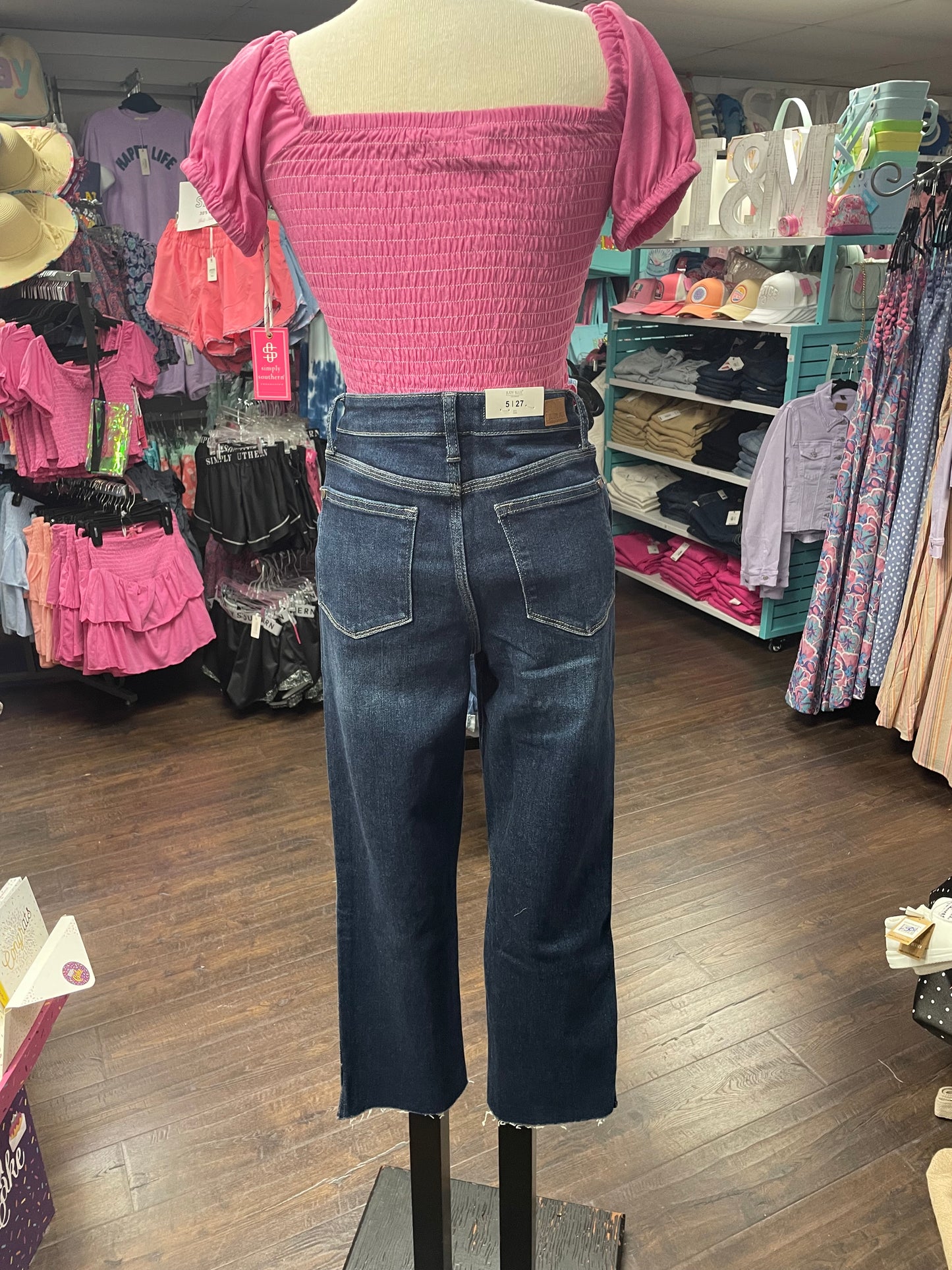 JB88375REG-HW CROP STRAIGHT FIT/S