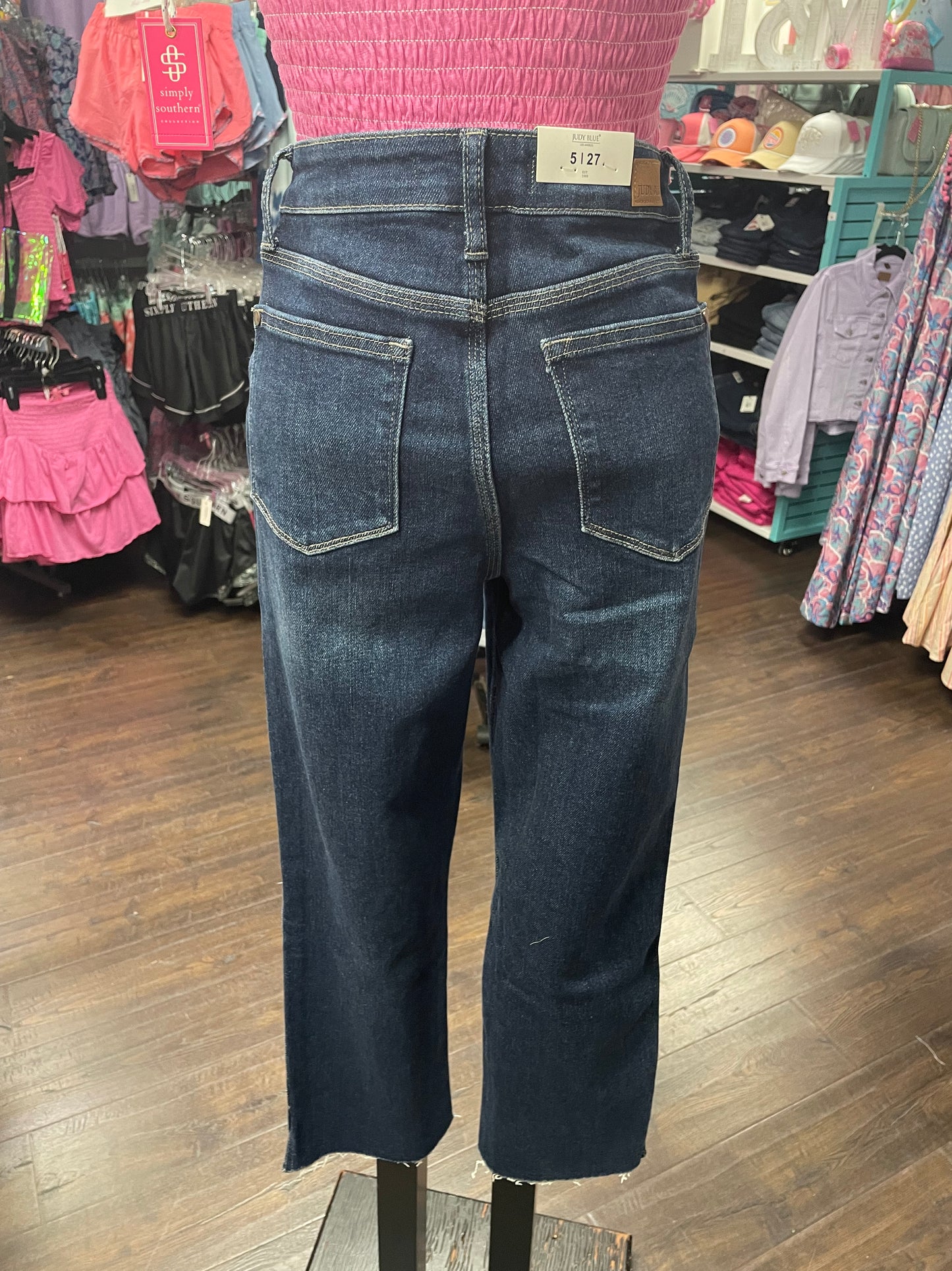 JB88375REG-HW CROP STRAIGHT FIT/S