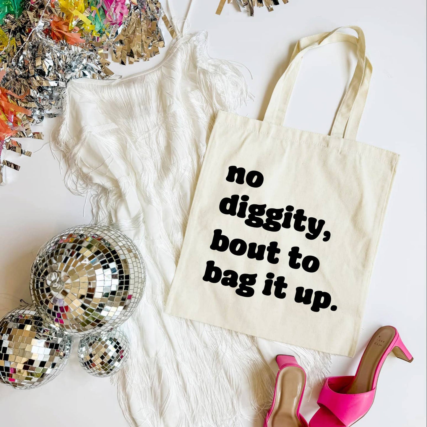 No Diggity Bout to bag it Up Funny Tote Bag, Shoulder Bag
