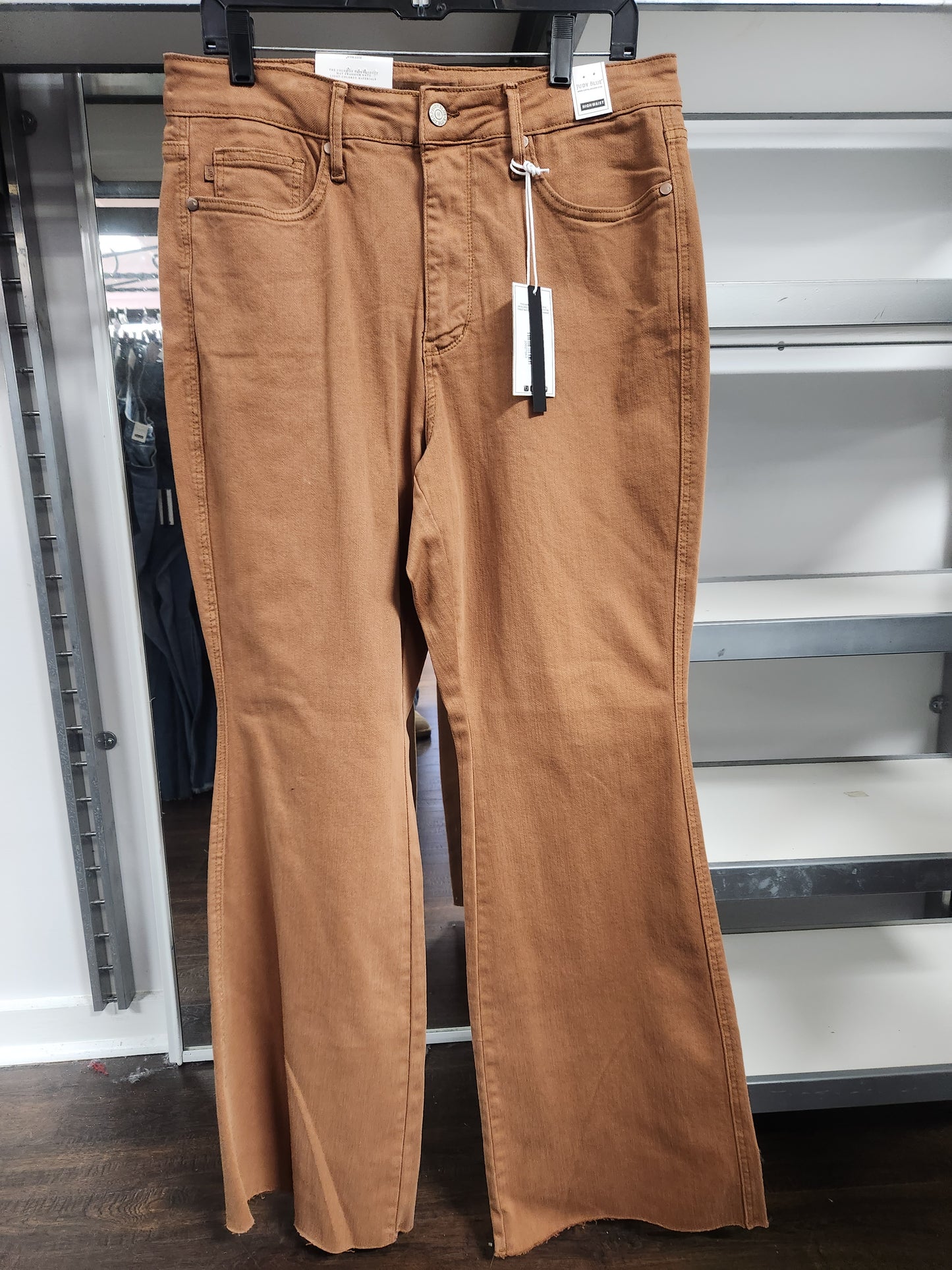 JB 88832 HW TUMMY CONTROL GARMENT DYED FLARE