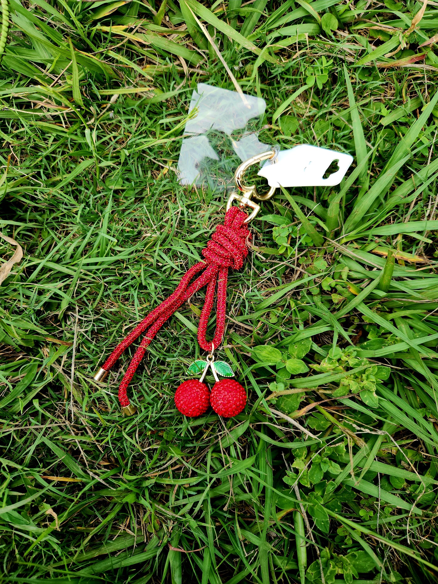 Sparkle Fruit Tie Phone Charm