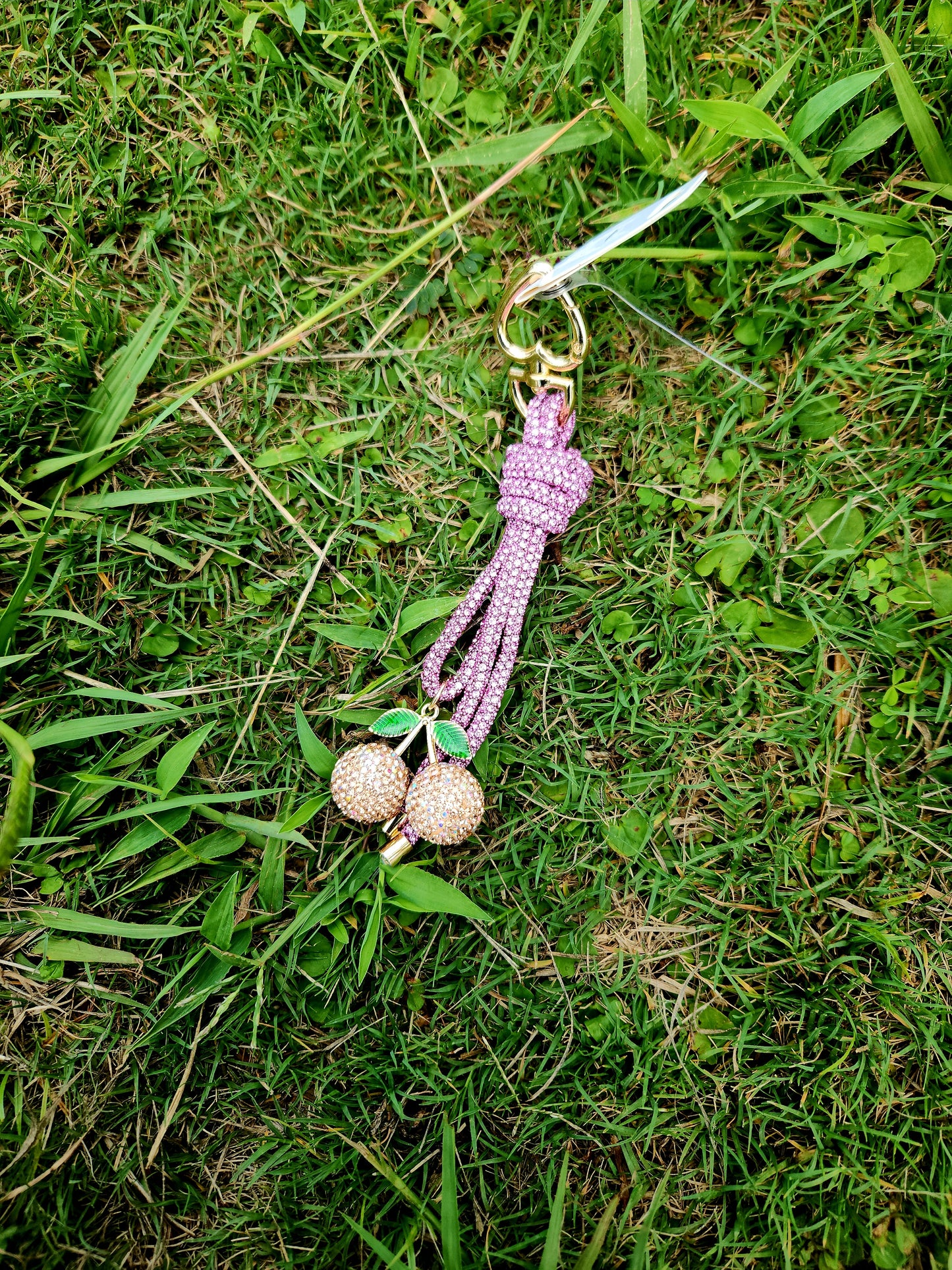Sparkle Fruit Tie Phone Charm