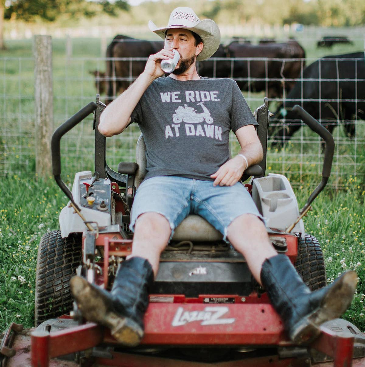 We Ride at Dawn Men's Funny Tee
