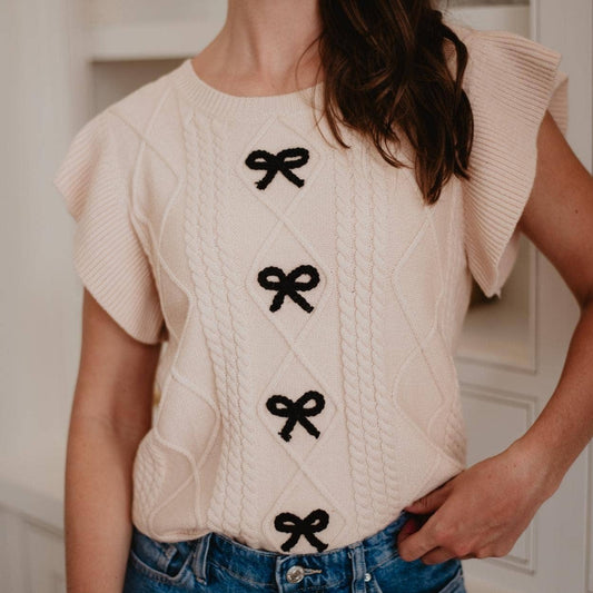 Women's Bow Top (Tan)