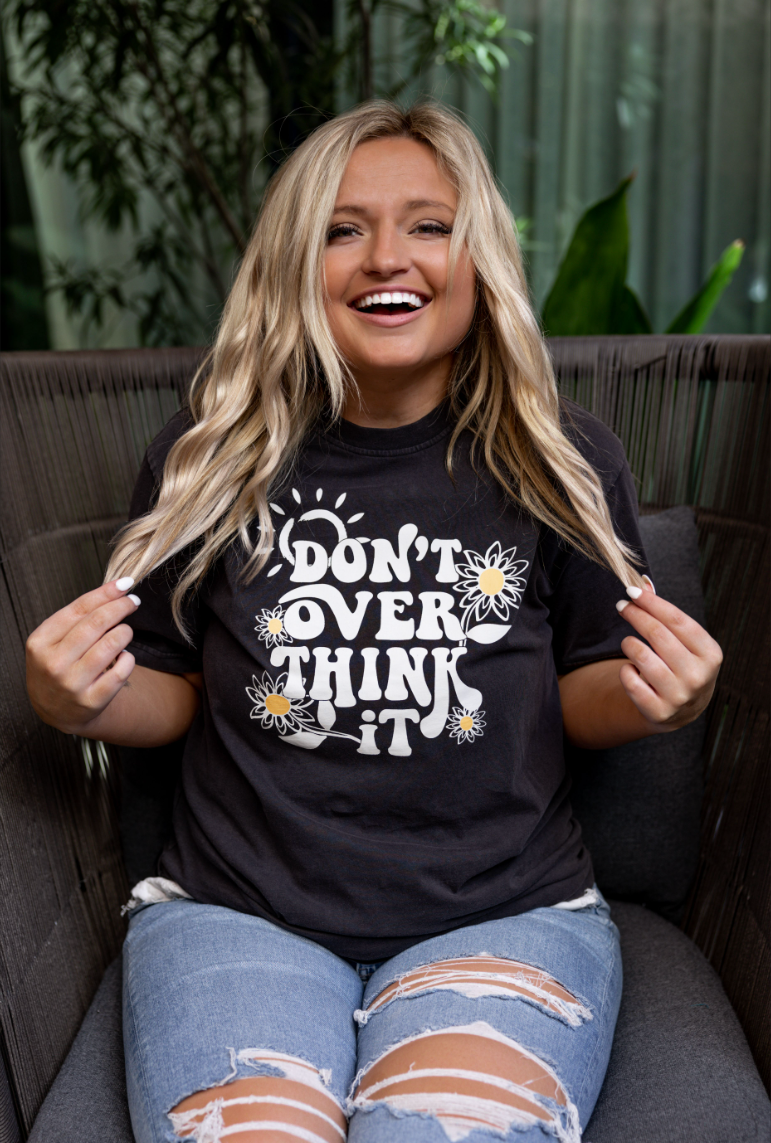JLB Don't Overthink It (Black Acid Wash)- SS