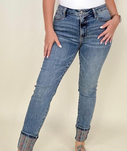 JB 88523 HW SOUTH WESTERN PRINT CUFF RELAX FIT