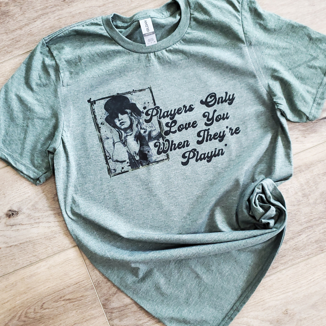 Players Only Love You Rock and Roll Graphic Tee