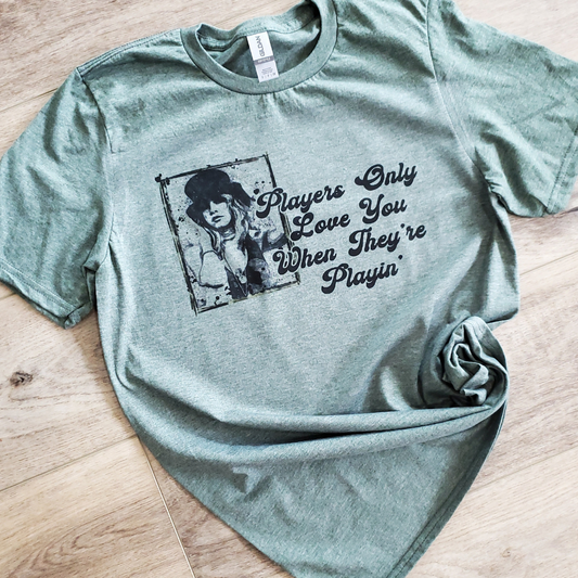 Players Only Love You Rock and Roll Graphic Tee