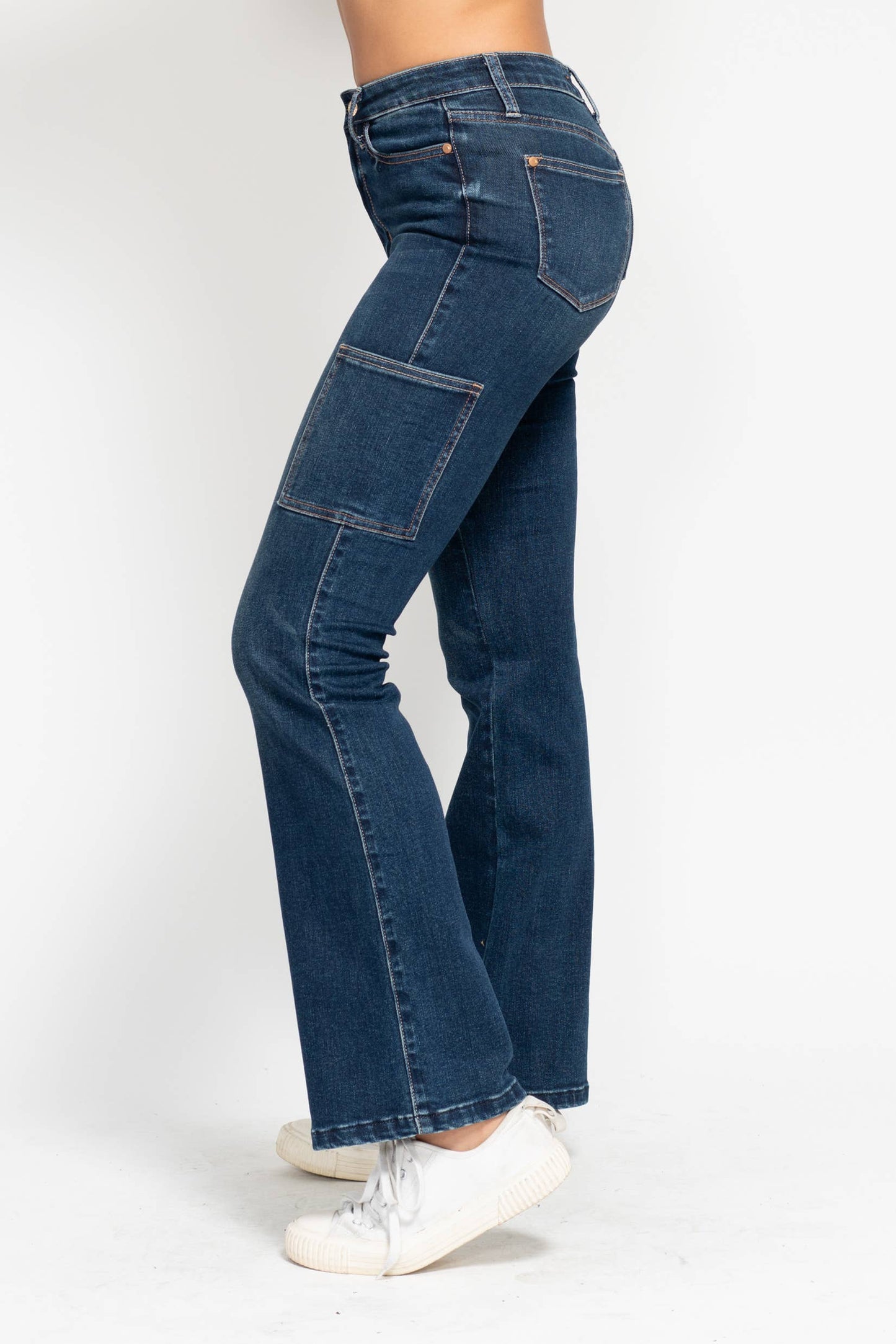 JB 88872 High Waisted Cargo Bootcut
