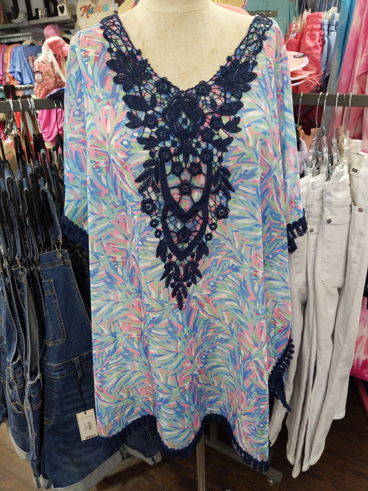 0121-SIMPLY BEACH COVER UP ABST