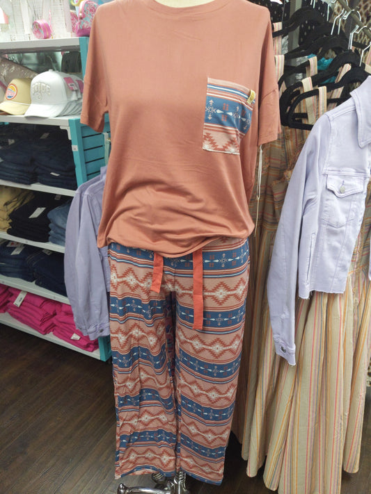 0322-PJ-TSHIRTSET-AZTECMRN