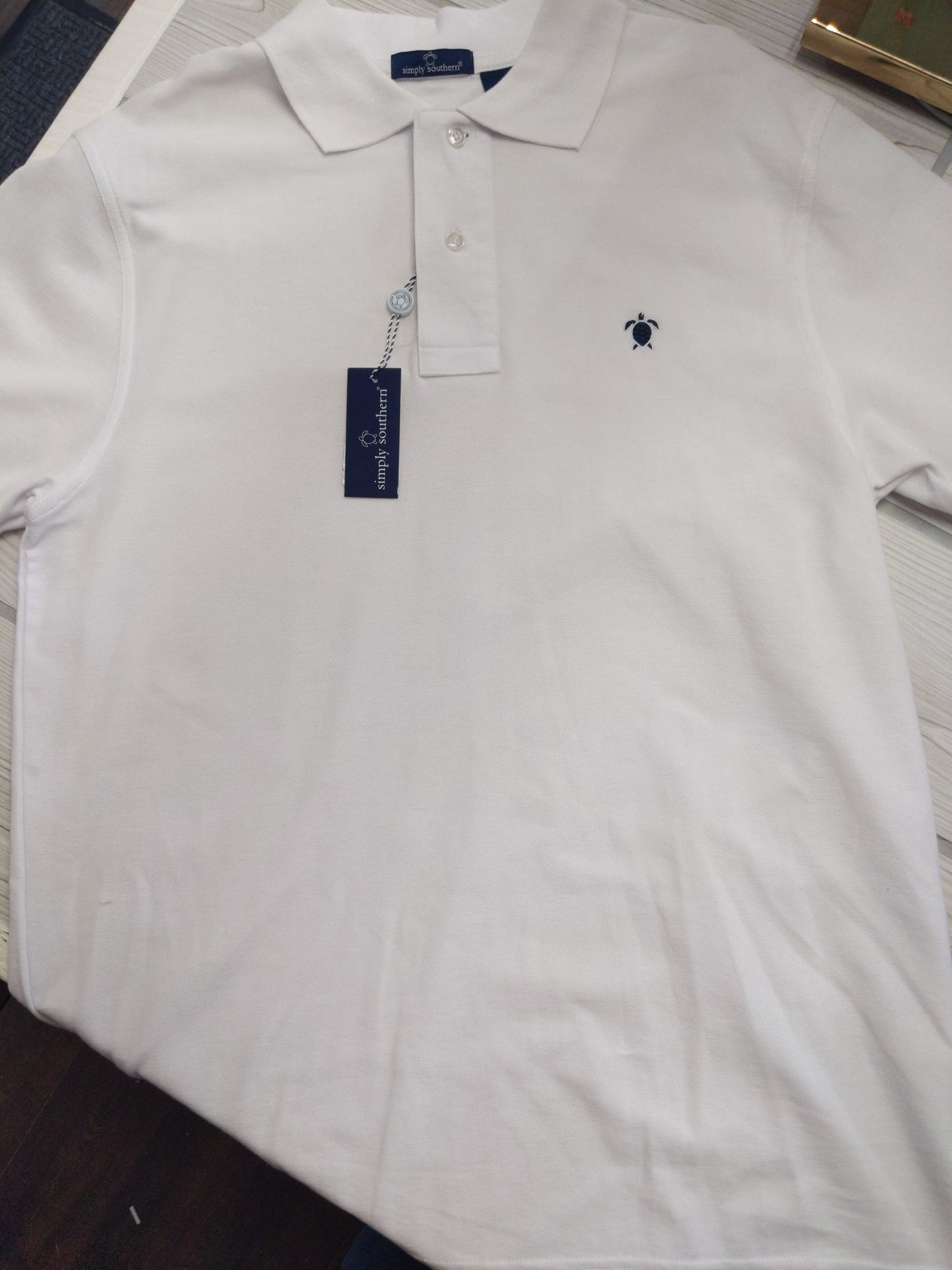 1000-MENS P0L0 WHITE-SS