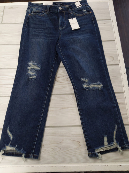 JB82145 MR W/DESTROY HEM CROP STRAIGHT