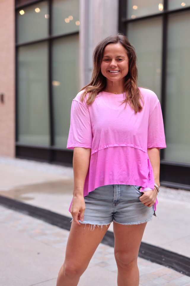 Flowy Activewear SS- Pretty In Pink (Pink)