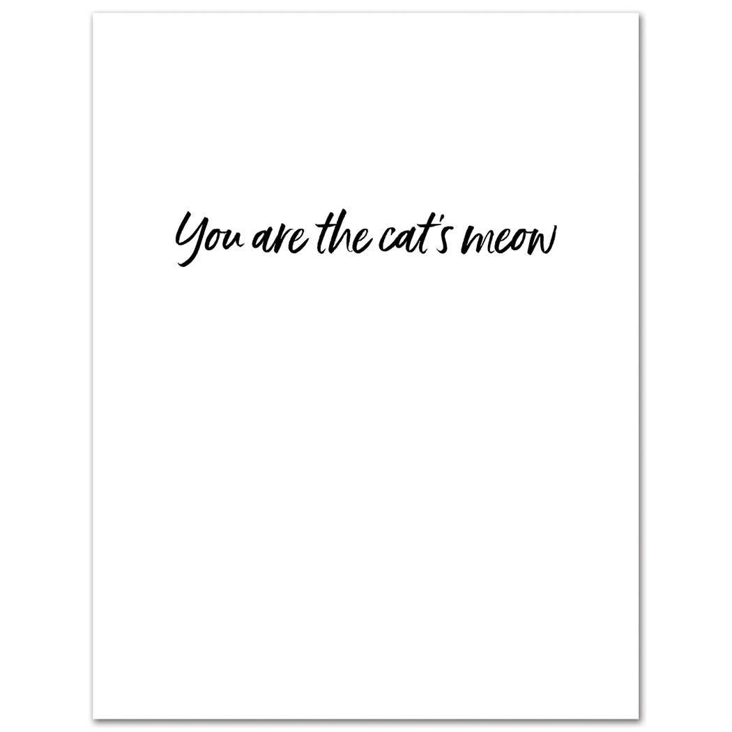 Cat's Meow Birthday Card