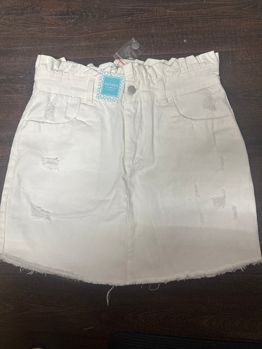 LD Hayden white paperbag skirt