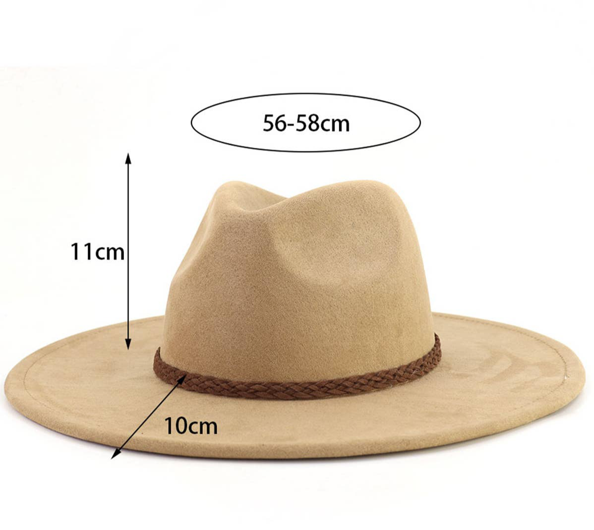 ACCITY-WOMEN AUTUMN AND WINTER WARM BELT PANAMA HAT_CWAH0681