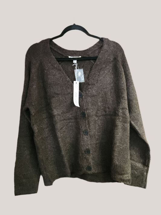She+Sky SY9560 Long Sleeve Button Down Sweater Cardigan