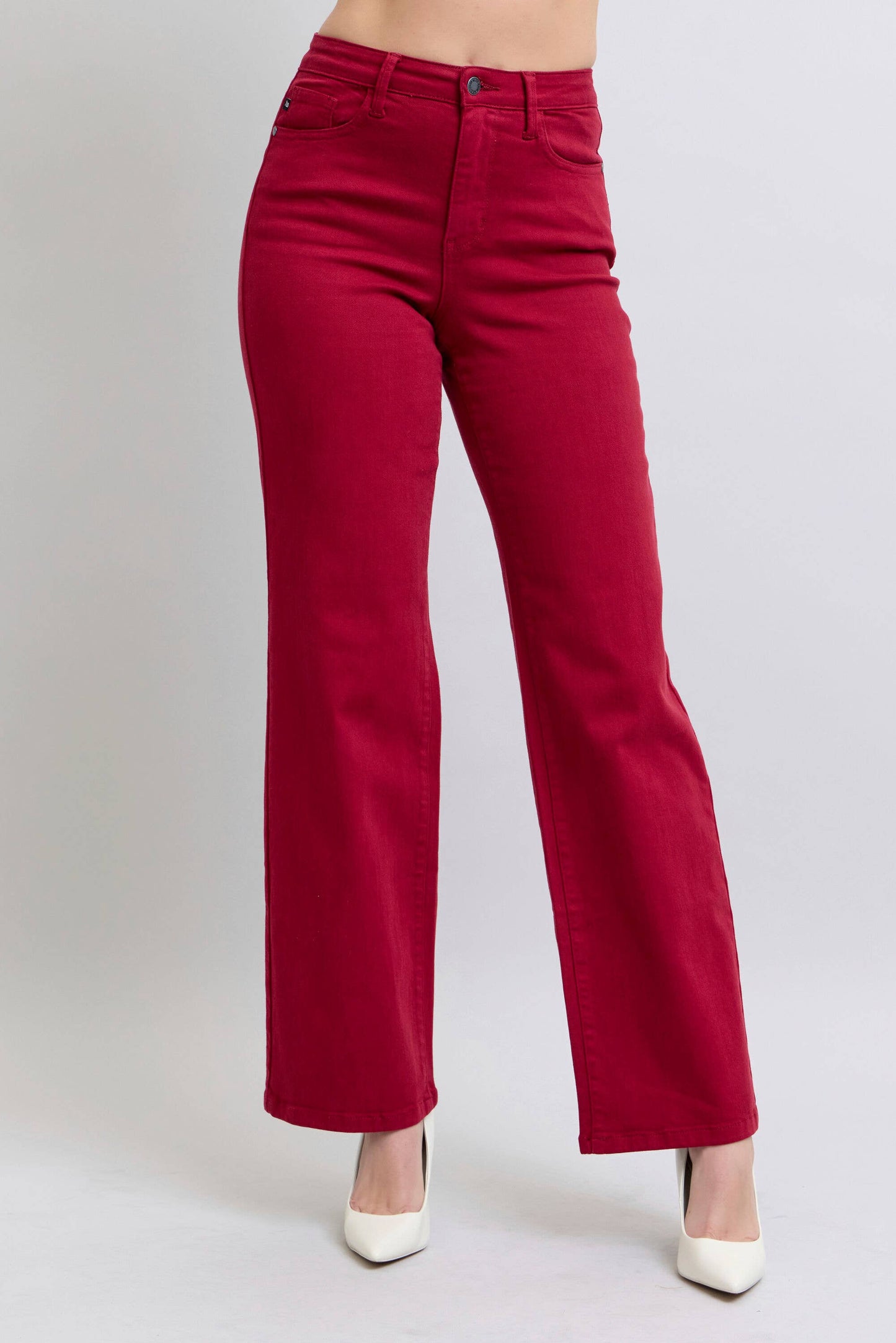 JB 88917REG Heart Shaped Back Pockets High Waisted 90's Straight