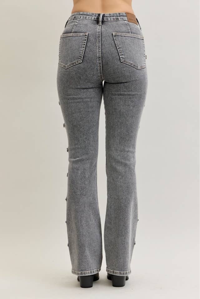 JB 881042 HW Bootcut Western Side Seam & Coin Pkt Detail