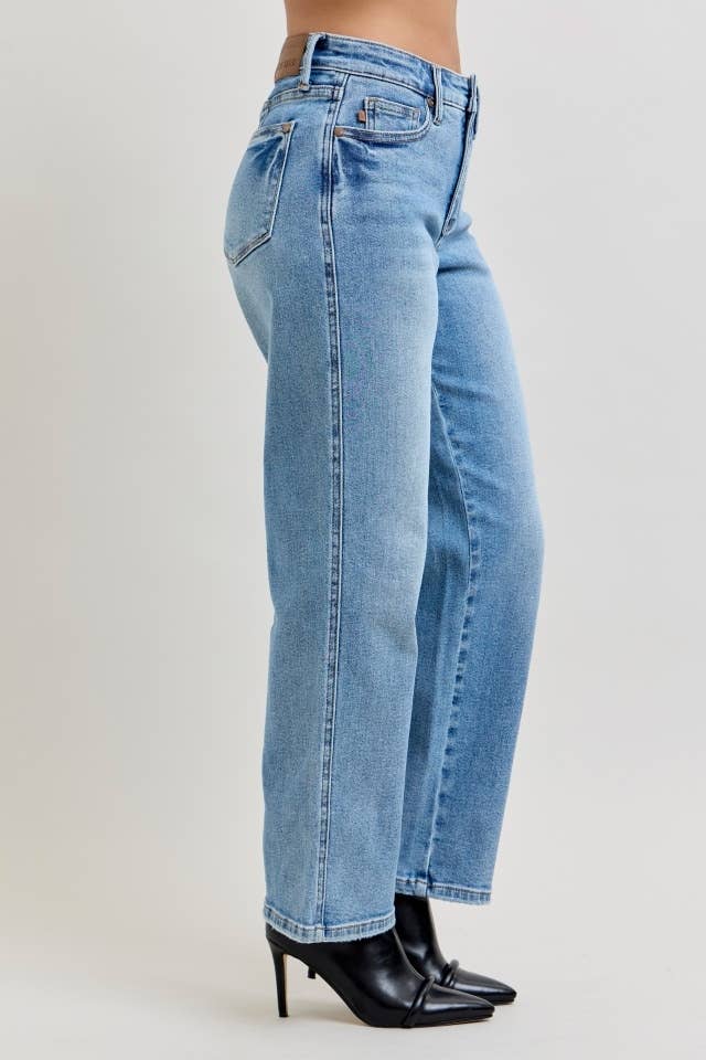 MR Petite Tummy Control Vintage Wash Straight