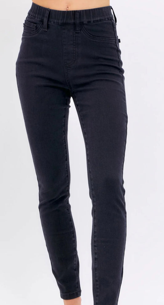 JB 88581 HW PULL ON SHIELD POCKETS SKINNY BLACK