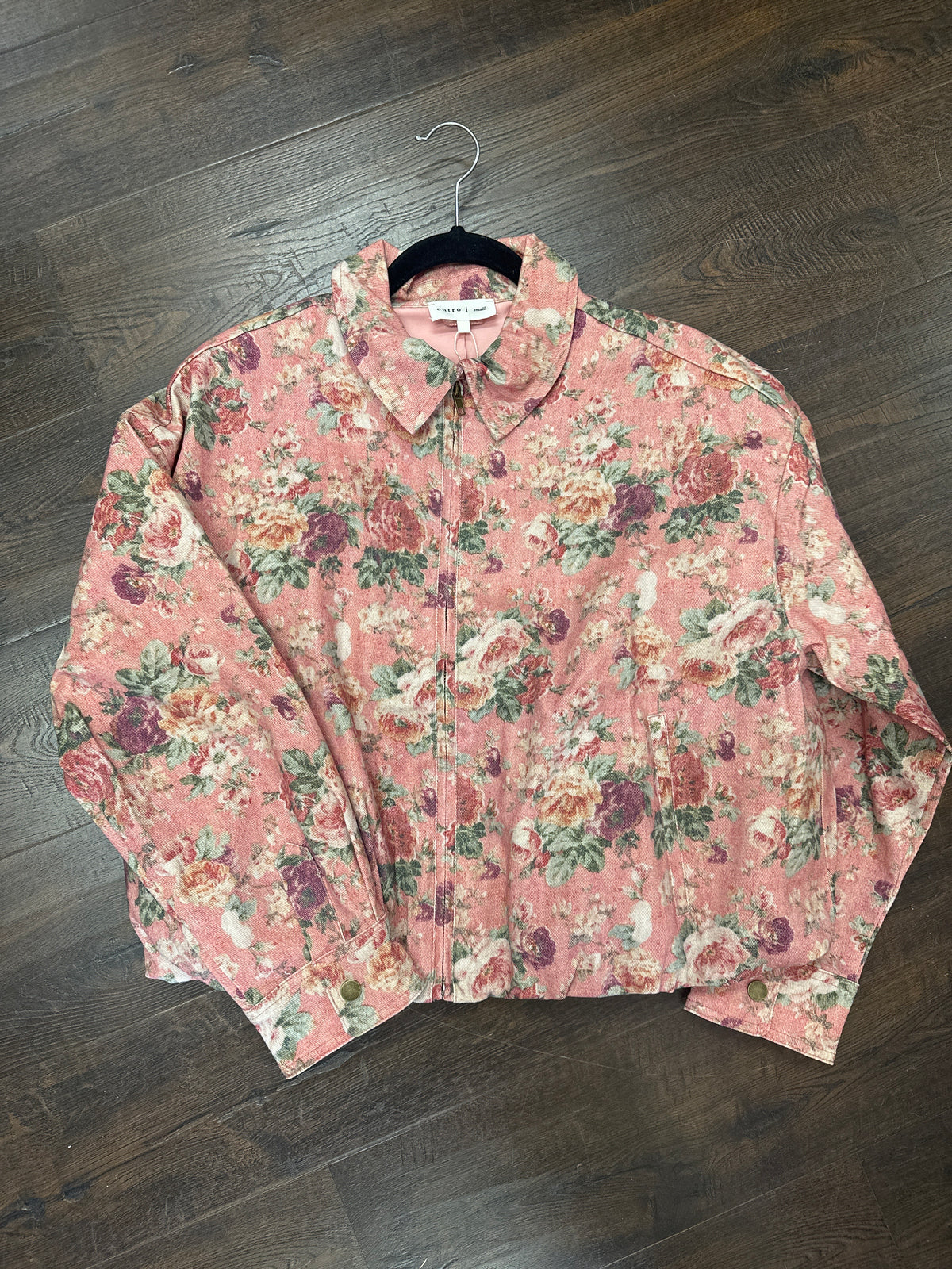 Entro J32607 Blush Jacket Floral